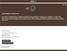 Tablet Screenshot of chalet.wetzlgut.com